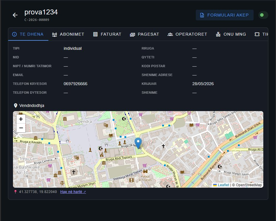 Customer location map